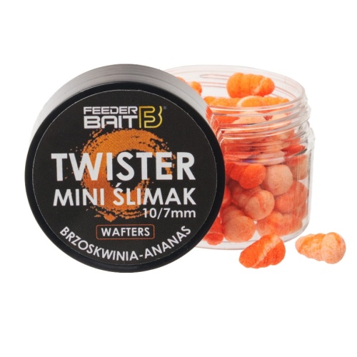 Twister Mini Ślimak Feeder Bait / R72 - Brzoskwinia & Ananas / Wafters / 10/7 mm / 25 ml / *FB35-3* sklep wędkarski Makarfish