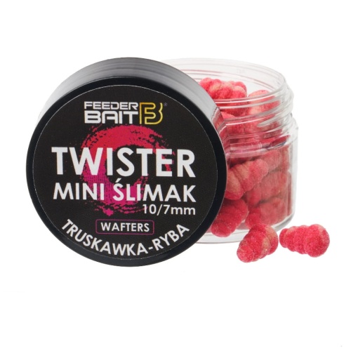 Twister Mini Ślimak Feeder Bait / Truskawka & Ryba / Wafters / 10/7 mm / 25 ml / *FB35-7* sklep wędkarski Makarfish
