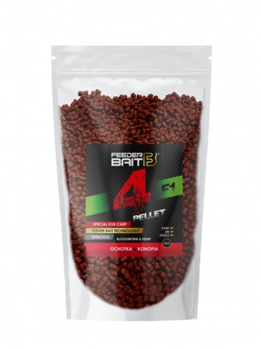 Pellet Feeder Bait / F1 - Ochotka &amp; Konopie / ∅ 4 mm / 800 g / *FB12-50* sklep wędkarski makarfish