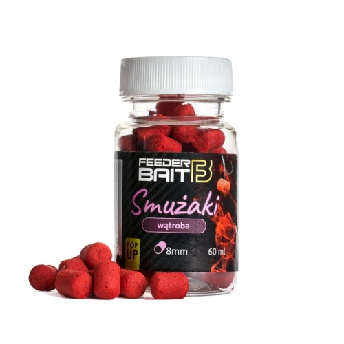 Kulki proteinowe Smużaki Feeder Bait / Wątroba / pływające / 7 x 10 mm / 60 ml / *FB16-5*  sklep wędkarski makarfish