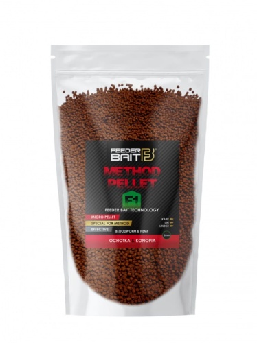 Pellet Feeder Bait / F1 - Ochotka & Konopie / 2 mm / 800 g / *FB11-5* sklep wędkarski Makarfish