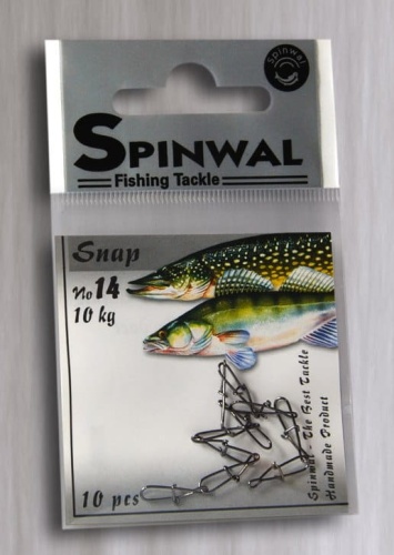 Agrafka Spinwal Snap / No 14 / 10 kg / 10 szt / sklep wędkarski Makarfish 1