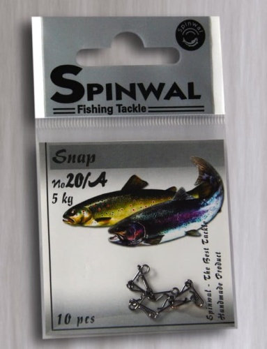 Agrafka Spinwal Snap / No 20/A / 5 kg / 10 szt /  sklep wędkarski Makarfish 1