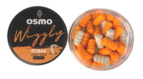 Przynęta Osmo Wiggly Mini Robak / Jan-ush / 12 x 6 mm / 25 ml / sklep wędkarski Makarfish