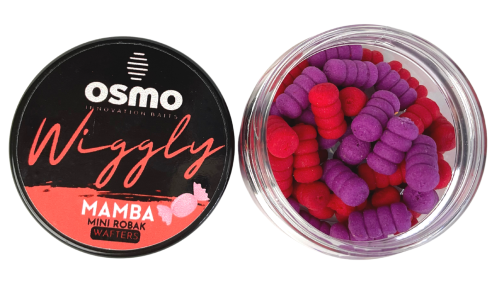 Przynęta Osmo Wiggly Mini Robak / Mamba / 12 x 6 mm / 25 ml / sklep wędkarski Makarfish