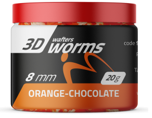 Match Pro Top Worms Wafters / 8 mm / Duo Orange Chocolate  / 20 g /  *979288*