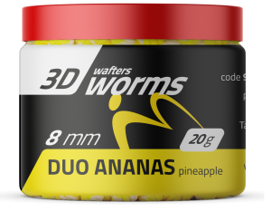 Match Pro Top Worms Wafters / 8 mm / Duo Pineapple / 20 g /  *979284*