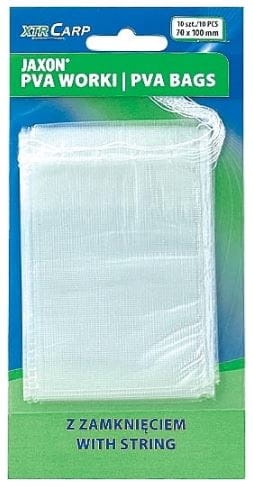 Worki PVA XTR Carp Jaxon / ze sznurkiem / 100 x 125 mm / 10 szt / *LC-PVA052* sklep wędkarski makarfish