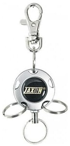 Klips do kamizelki wędkarskiej z 3 zaczepami  Jaxon / chromowany/  *AJ-FT011* 