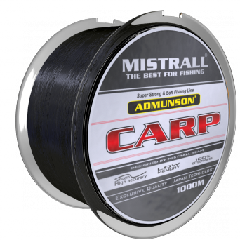 Żyłka Mistrall Amundson Carp Black / czarna / ∅ 0.25 mm / 7,80 kg / 1000 m / *ZM-3350025* sklep wędkarski makarfish 1 