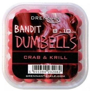 Pellet Drennan Bandit Dumbells / 8 & 10 mm / Crab & Krill / *TBBD810CK*
