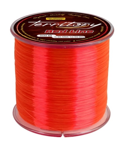 Żyłka Mikado Territory Red Line / czerwona / ∅ 0,28 mm / 9,50 kg / 600 m / *ZTR6028* sklep wędkarski makarfish