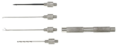 Zestaw igieł i wierteł Mikado / 4 końcówki /  *AIX-0981A* sklep wędkarski makarfish