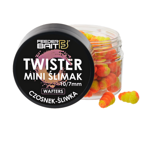 Twister Mini Ślimak Feeder Bait / Czosnek - Śliwka / Wafters / 10x7 mm / 25 ml / *FB35-13* sklep wędkarski Makarfish