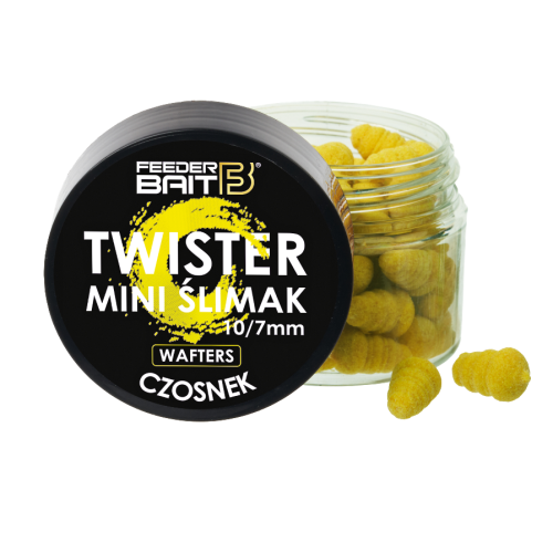 Twister Mini Ślimak Feeder Bait / Czosnek / Wafters / 10x7 mm / 25 ml / *FB35-12*sklep wędkarski Makarfish