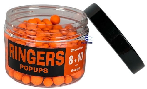 Kulki proteinowe Ringers Pop Ups / Chocolate Orange / Mix : 8 i 10 mm / 150 ml / *PRNG51* sklep wędkarski makarfish 1