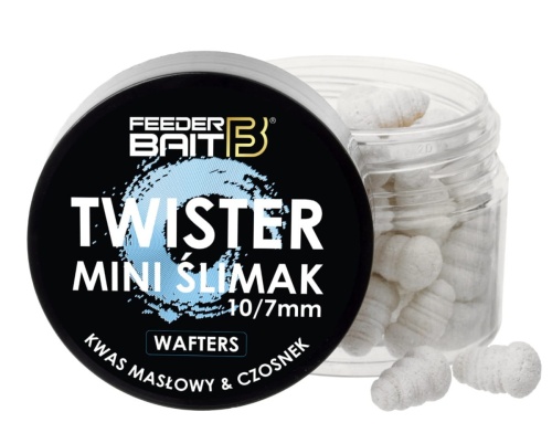 Twister Mini Ślimak Feeder Bait / Kwas Masłowy - Czosnek / Wafters / 10 x7 mm / 25 ml / *FB35-14* sklep wędkarski Makarfish