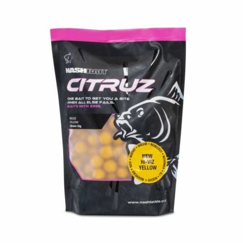 Kulki proteinowe Nash Citruz Yellow Bottom Baits / ∅ 15 mm / 1 kg / *B6101* sklep wędkarski Makarfish