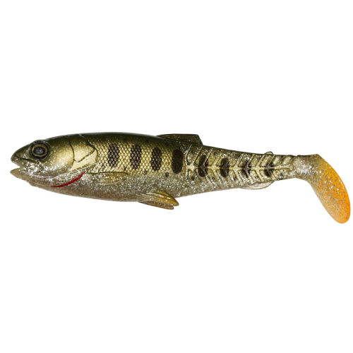 Przynęta gumowa Savage Gear Craft Cannibal Paddletail / 10,5cm / Olive Pearl Silver Smolt / *71815* sklep wędkarski Makarfish