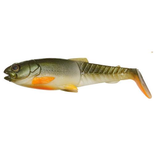 Przynęta gumowa Savage Gear Craft Cannibal Paddletail / 10,5cm / Olive Pearl Hot Orange/ *71816* sklep wędkarski Makarfish