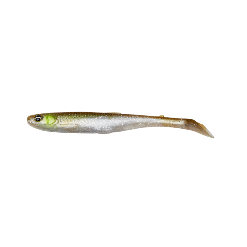 Przynęta gumowa Savage Gear Slender Scoop Shad / 13 cm / Green Silver / *74269* sklep wędkarski Makarfish