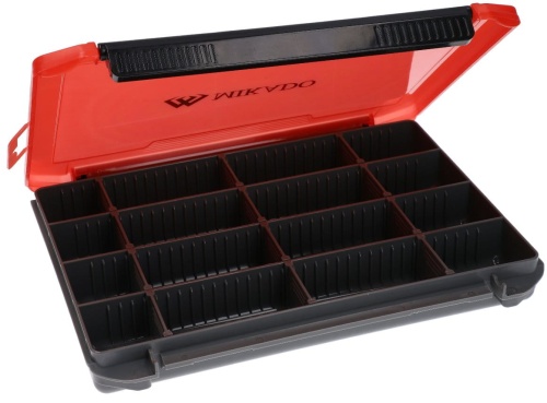Pudełko na akcesoria Mikado Red / jednostronne / 20,5 x 15,5 x 3,5 cm / *UAC-H1902-M/RED* sklep wędkarski Makarfish