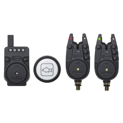 Zestaw Sygnalizatorów z Centralką i Lampką Prologic C-Series Pro Set / RED / GREEN / 2 + 1 + 1 / *76134* sklep wękarski makarfish