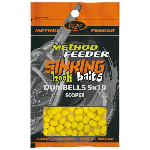 Kulki proteinowe, Dumbells Lorpio Hook Baits / Sinking - tonące / Scopex / 5 x 10 mm / 20 g / *DD-002-021*  sklep wędkarski Makarfish