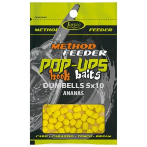 Kulki proteinowe, Dumbells Lorpio Hook Baits / Pop-Ups - pływające / Ananas / 5 x 10 mm / 15 g / *DD-005-024*