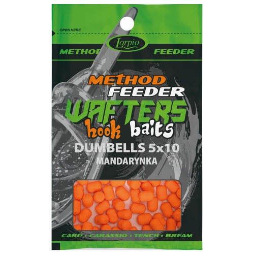 Kulki proteinowe Lorpio Hook Baits / Wafters - neutralne / Mandarynka / 5 x 10 mm / 15 g / *DD-008-022* sklep wędkarski Makarfish