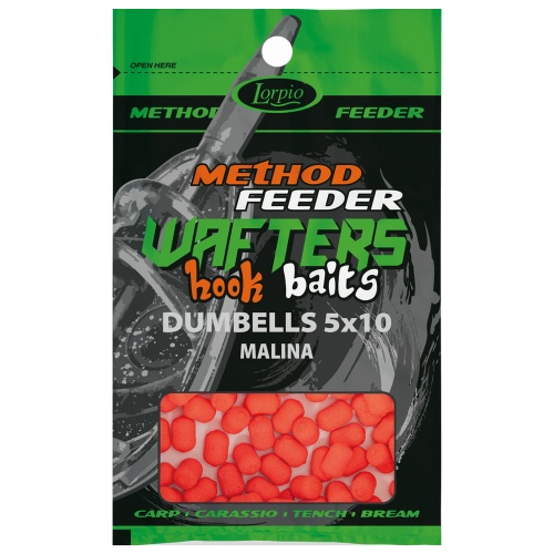 Kulki proteinowe Lorpio Hook Baits / Wafters - neutralne / Malina / 5 x 10 mm / 15 g / *DD-008-023* sklep wędkarski Makarfish