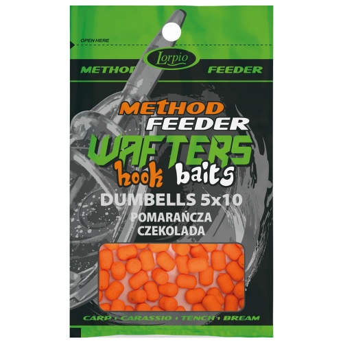 Kulki proteinowe Lorpio Hook Baits / Wafters - neutralne / Pomarańcza - Czekolada / 5 x 10 mm / 15 g / *DD-008-025* sklep wędkarski Makarfish