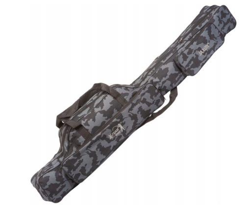 Pokrowiec Ciemne moro Jaxon / 3 komory / 130 cm / *UJ-XDC130* sklep wędkarski Makarfish 1