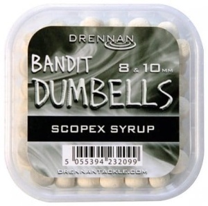 Pellet Drennan Bandit Dumbells / 8 & 10 mm / Scopex / *TBBD810SS*