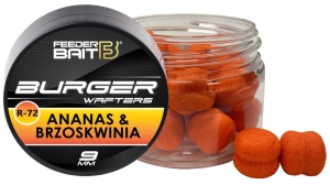 Fluo Burger Wafters Feeder Bait / R72 - Brzoskwinia & Ananas  / 9 mm / 25 ml / *FB37-6*