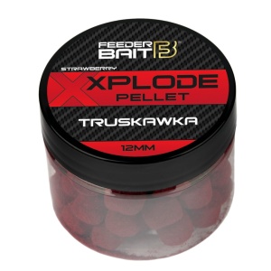 Pellet Xplode Feeder Bait / Truskawka / 12 mm / Smużący / Pop-Up / *FB23-6* 