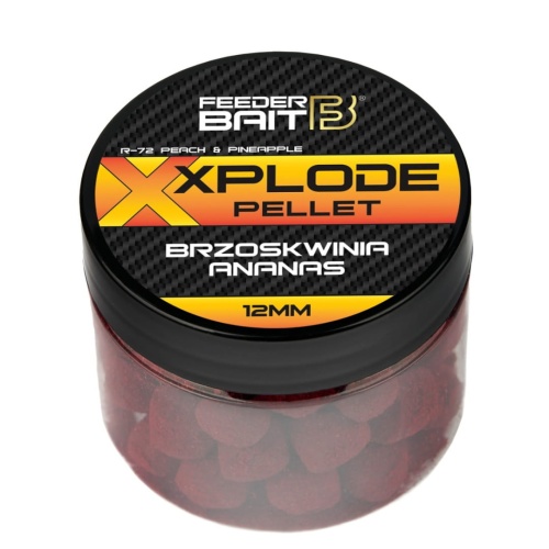 Pellet Xplode Feeder Bait / R-72 - Ananas & Brzoskwinia / 12 mm / Smużący / Pop-Up / *FB23-13* sklep wędkarski Makarfish