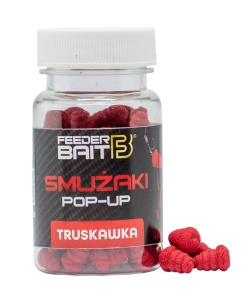 Kulki proteinowe Smużaki Feeder Bait / Truskawka / pływające / 7 x 10 mm / 60 ml / *FB16-1*