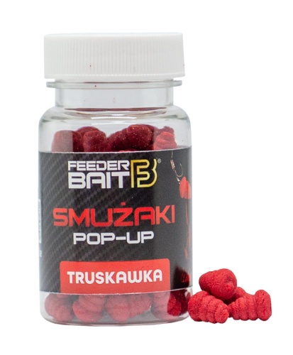 Kulki proteinowe Smużaki Feeder Bait / Truskawka / pływające / 7 x 10 mm / 60 ml / *FB16-1* sklep wędkarski Makarfish