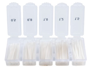 Wężyki sylikonowe do spławików Jaxon  / 5 rozmiarów / 38 mm / *AC-PC195A*     