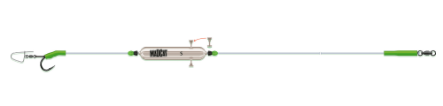 Zestaw sumowy, przypon Madcat Adjusta / Profi River Rig Noseclip / 250 cm / hak 6/0 / *1604097* sklep wędkarski Makarfish