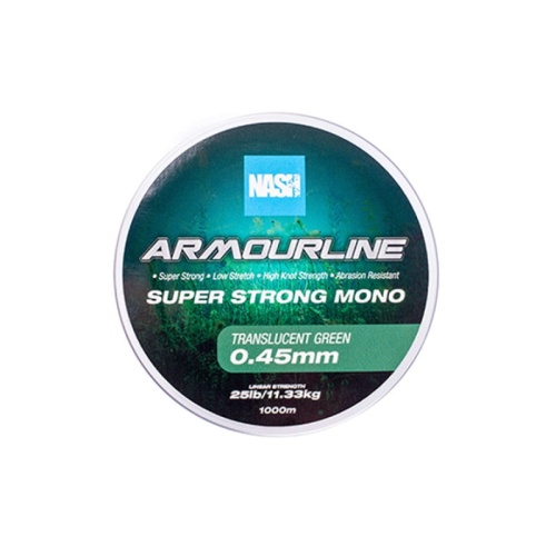 Żyłka Nash Armourline Mono Green / 0,35 mm / 15 Lb / 1000 m / *T6044* sklep wędkarski Makarfish