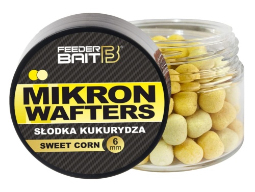 Mikron Feeder Bait / Słodka Kukurydza / Wafters / 4 x 6 mm / 25 ml / żółte / *FB27-20* sklep wędkarski Makarfish