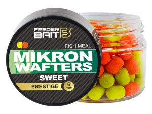 Mikron Feeder Bait / Sweet / Wafters / 4 x 6 mm / 25 ml / żółto - pomarańczowe / *FB27-14*