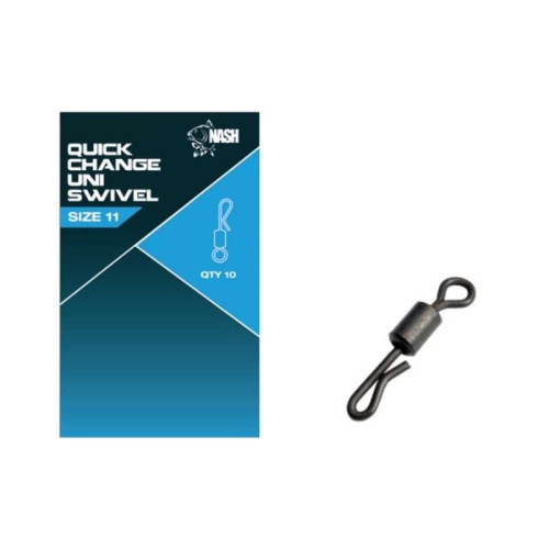 Krętlik do szybkiej wymiany Nash Quick Change Swivel / no 8 / 10 szt / *T8088* sklep wędkarski Makarfish