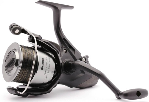 Kołowrotek Okuma AK-6000 Baitfeeder / z żyłką / z wolnym biegiem / 4,5 : 1 / *142003* sklep wędkarski Makarfish 1