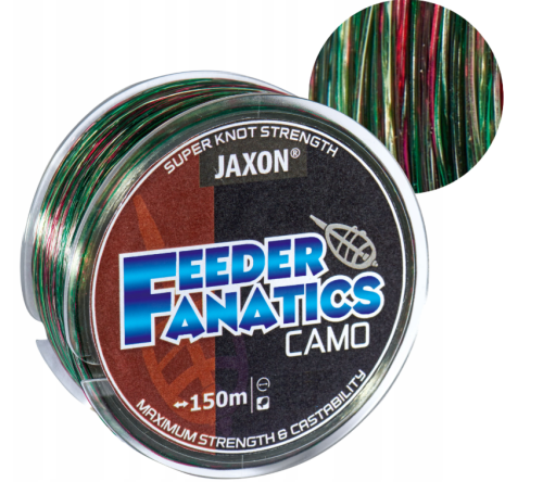 Żyłka Jaxon Feeder Fanatics Camo / ∅ 0,25 mm / 150 m / 13 kg / *ZJ-FFC025A* sklep wędkarski makarfish 1