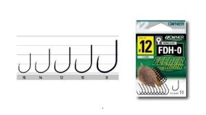 Haczyki Owner Feeder Hook / FDH-0 / No 16 / z oczkiem / zadzior / 11 szt / *HO-FDH016*