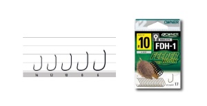 Haczyki Owner Feeder Hook / FDH-1 / No 8 / z oczkiem / zadzior / 16 szt / *HO-FDH108*