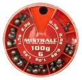 Zestaw ciężarków, śrucin Mistrall / miękkie / 0,5 g - 2,0 g / 100 g / *AM-6004095* sklep wędkarski makarfish 1